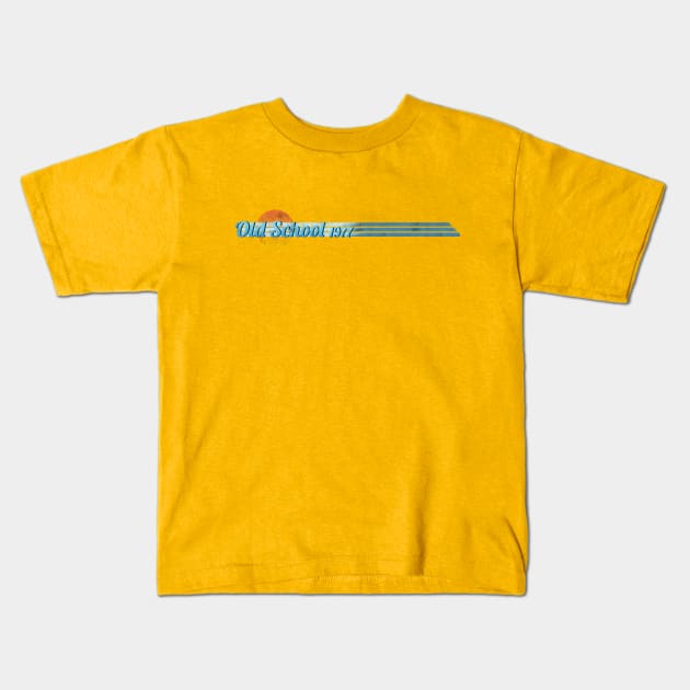 Old School 1977 Kids T-Shirt by nerd-studios